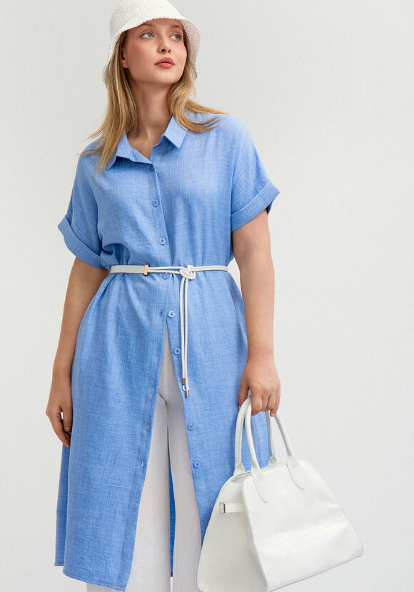 Платье со спущенным плечом А-силуэта шир.  580, рис. 2