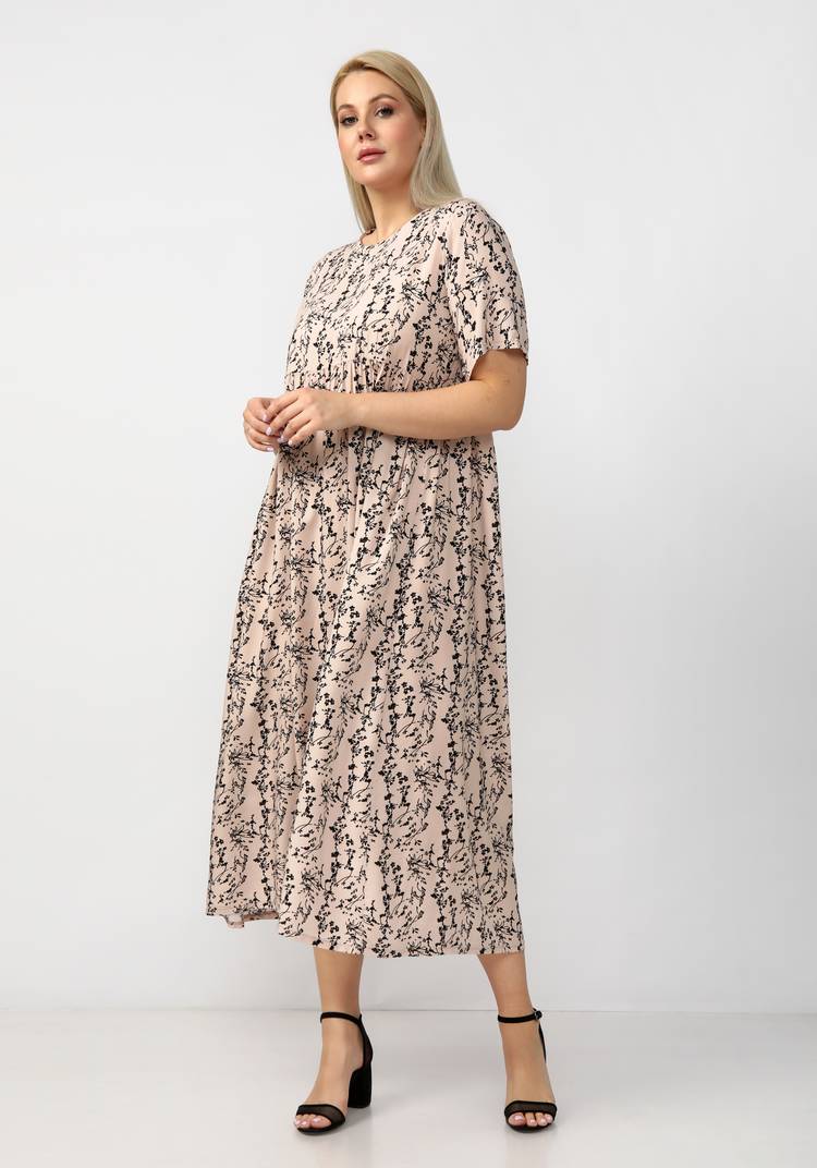 Платье свободного кроя с отрезной кокеткой шир.  750, рис. 9