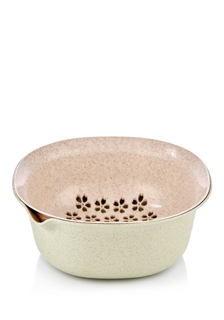 WALMER Набор: миска + дуршлаг Eco Bowl, 24 см шир.  750, рис. 1