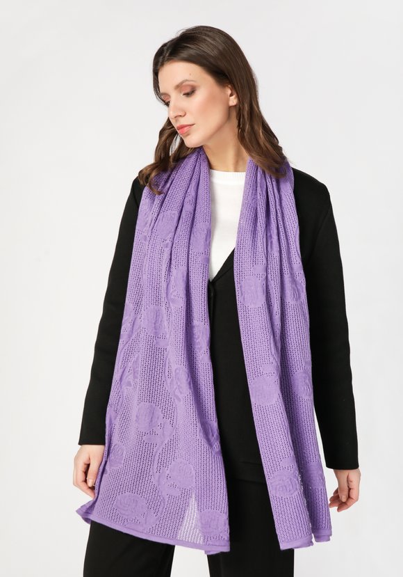 Палантин в технике ажура с имитацией кружева шир.  580, рис. 11