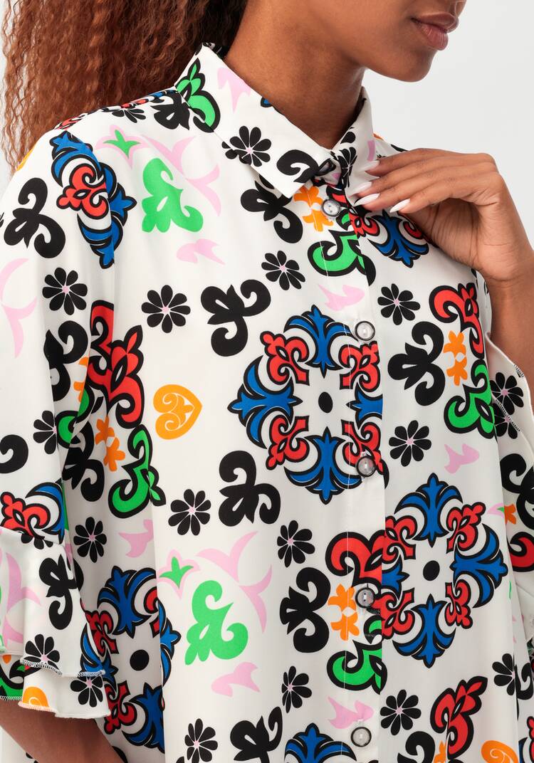 Платье-рубашка с воланом шир.  750, рис. 14