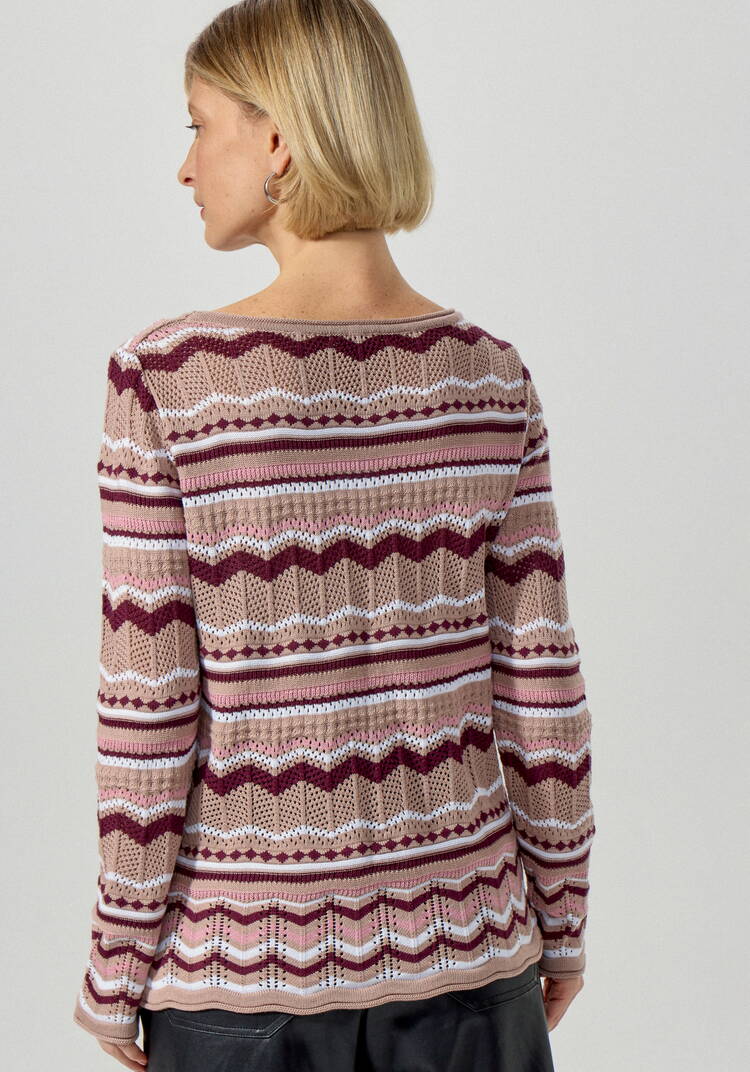 Джемпер с морским орнаментом шир.  750, рис. 17