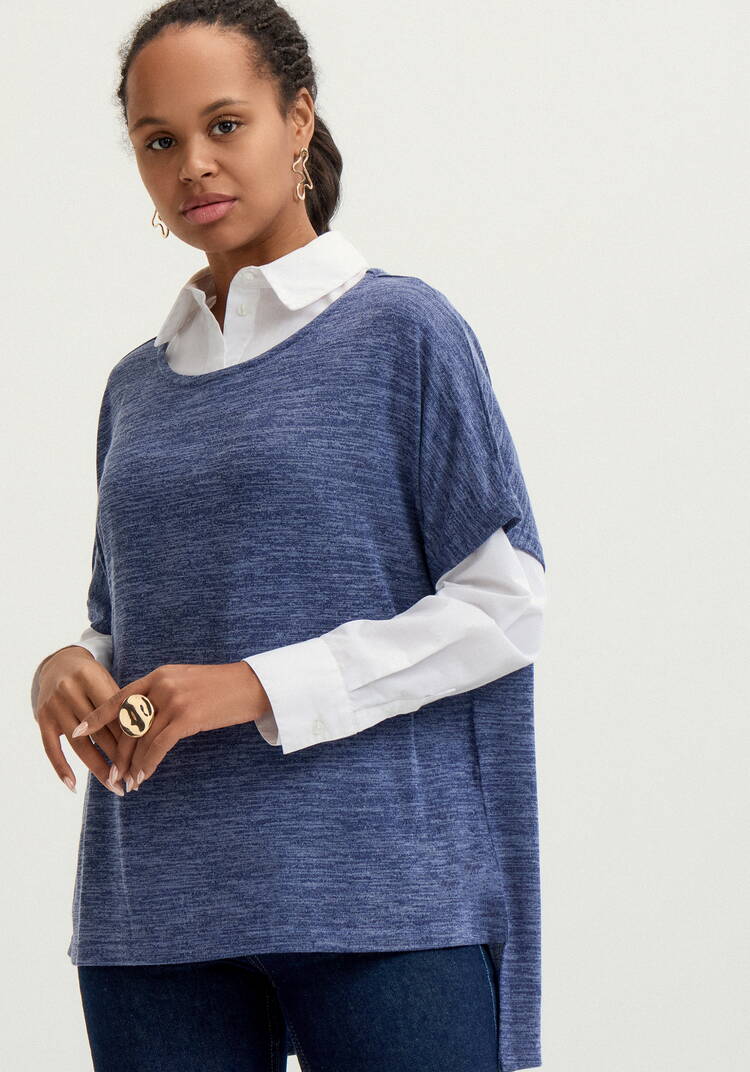 Жилет с ассиметричным низом шир.  750, рис. 27