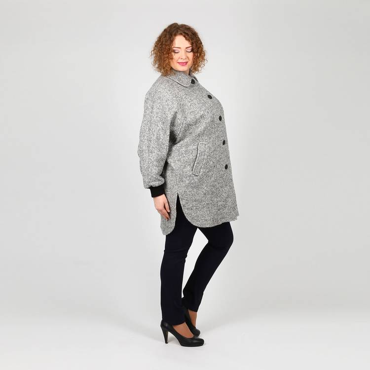 Пальто-пончо на пуговицах шир.  750, рис. 3