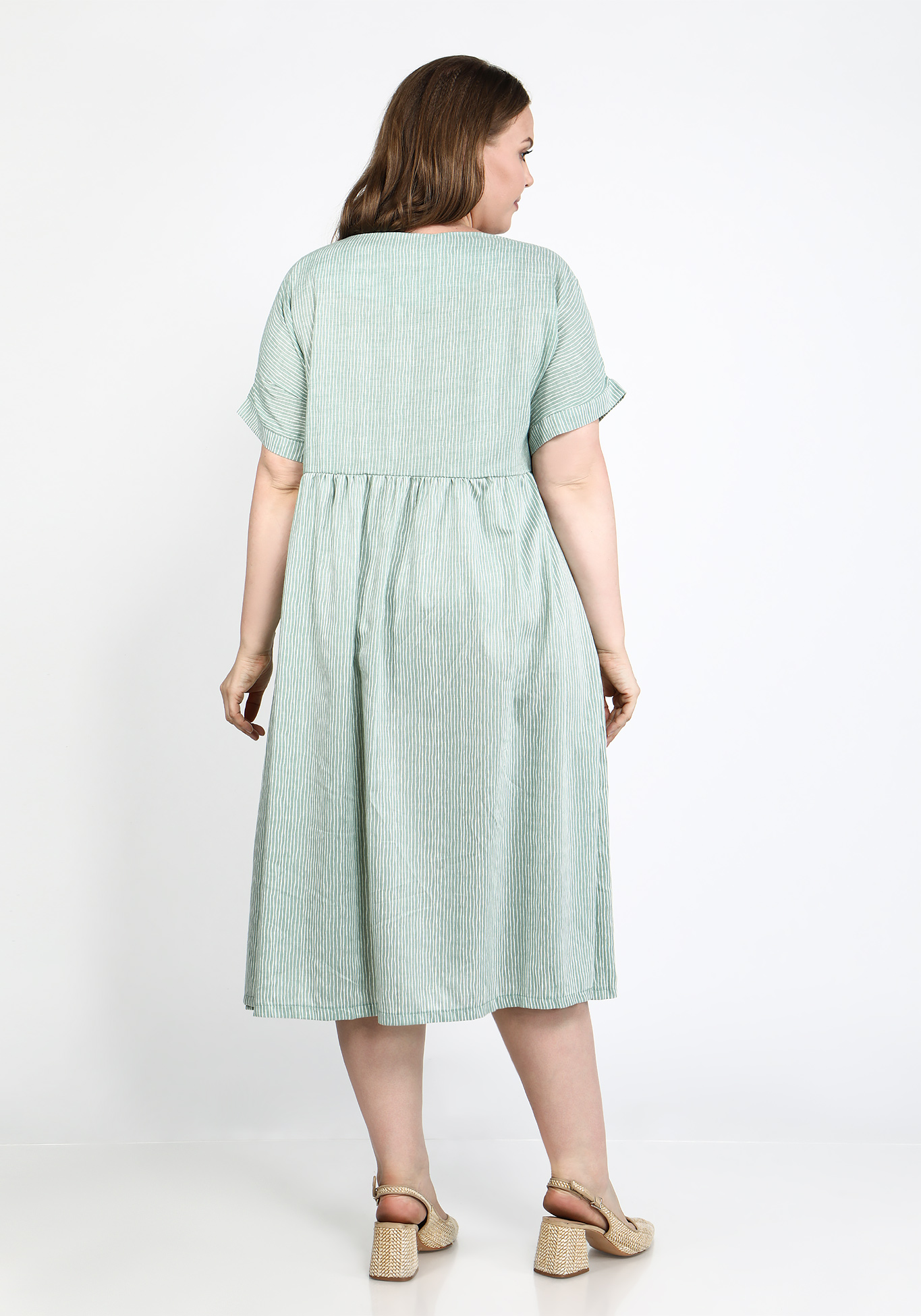 Платье "Солнечный отпуск" Bianka Modeno, размер 50, цвет пудра - фото 7
