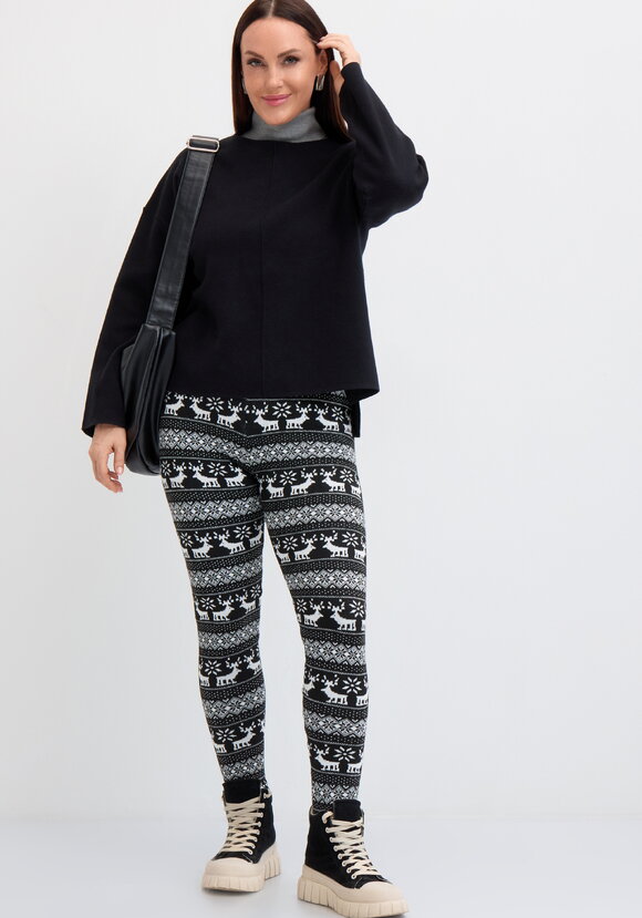 Лосины с принтом утепленные на меху шир.  580, рис. 13