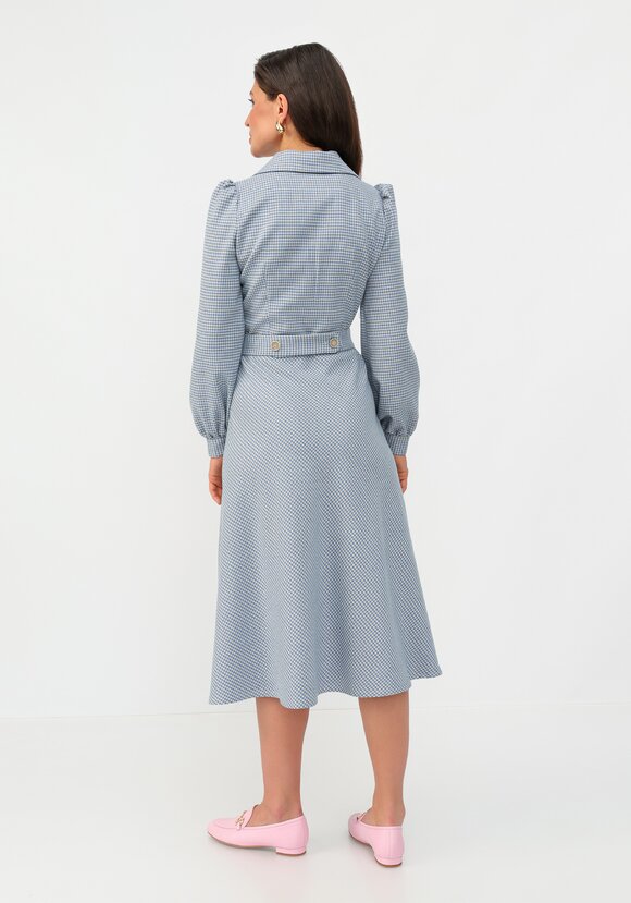 Платье с воротником свободного кроя шир.  580, рис. 17