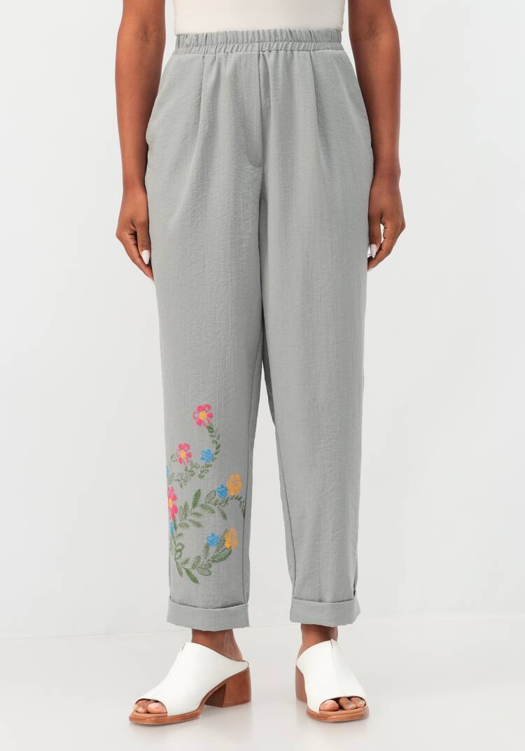 Брюки-бананы с принтом шир.  750, рис. 4