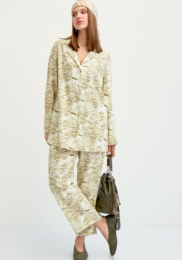 Рубашка с длинным рукавом изо льна шир.  580, рис. 2