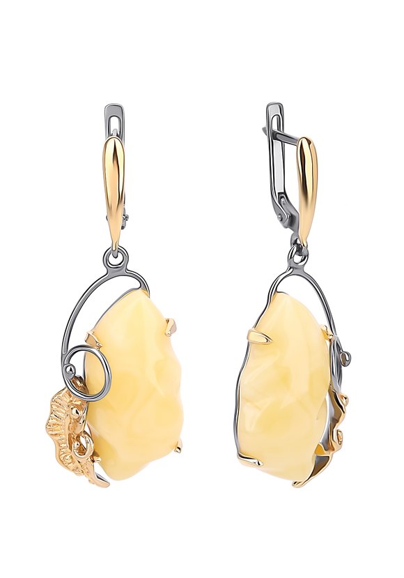 Серьги  серебряные  Амелия шир.  580, рис. 2