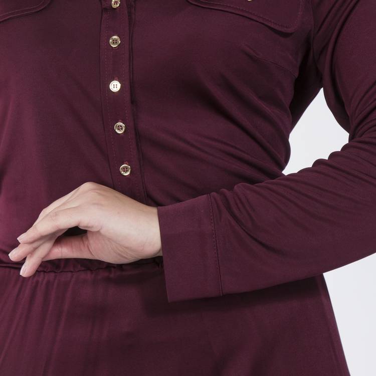 Платье-макси с длинным рукавом и поясом шир.  750, рис. 5