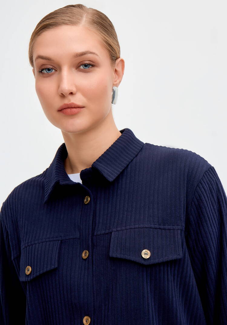 Рубашка из крупного вельвета шир.  750, рис. 5