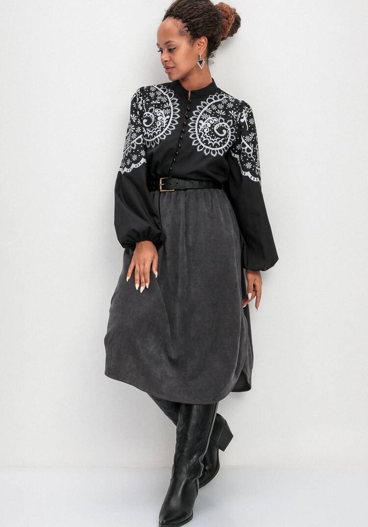 Юбка с разрезами по бокам шир.  750, рис. 8