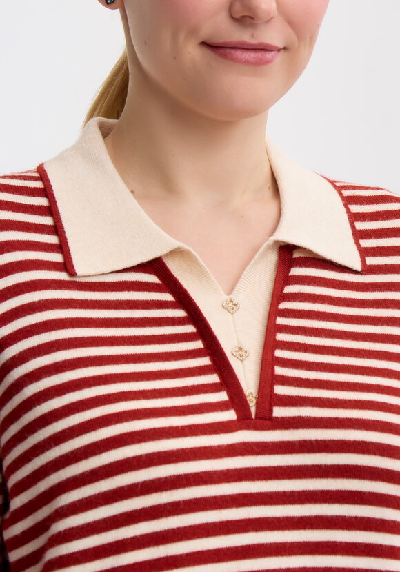 Трикотажный джемпер в полоску шир.  580, рис. 17