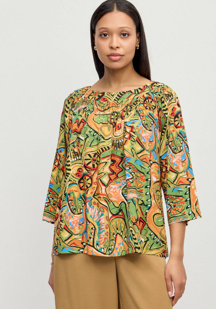 Блуза Мозайка нежности шир.  750, рис. 4