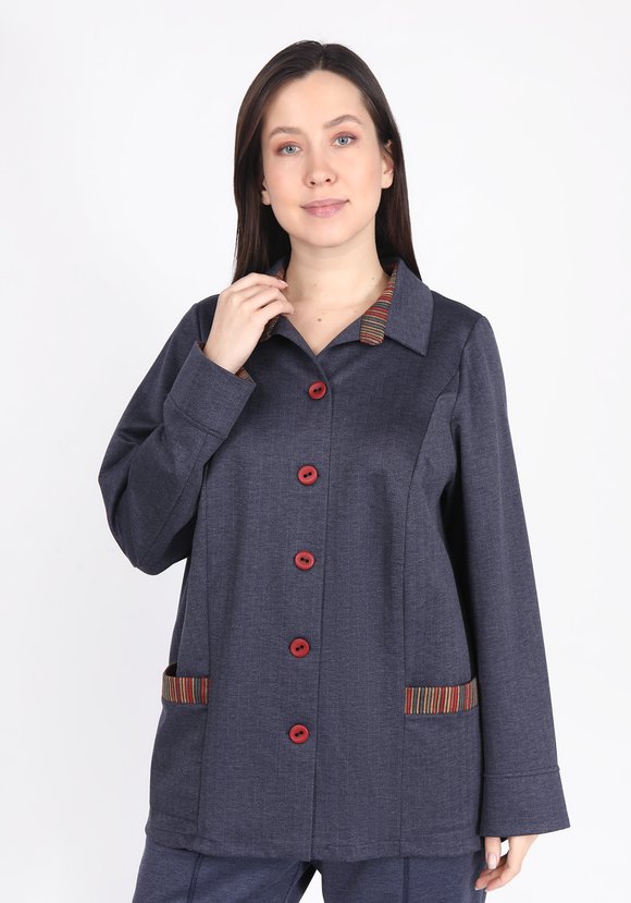 Блуза из экозамши шир.  580, рис. 1