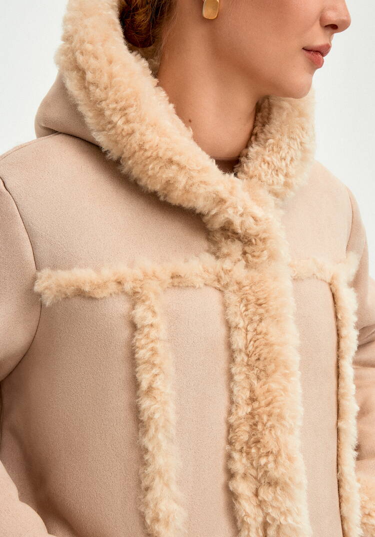 Полупальто с экомехом Раиля шир.  750, рис. 6