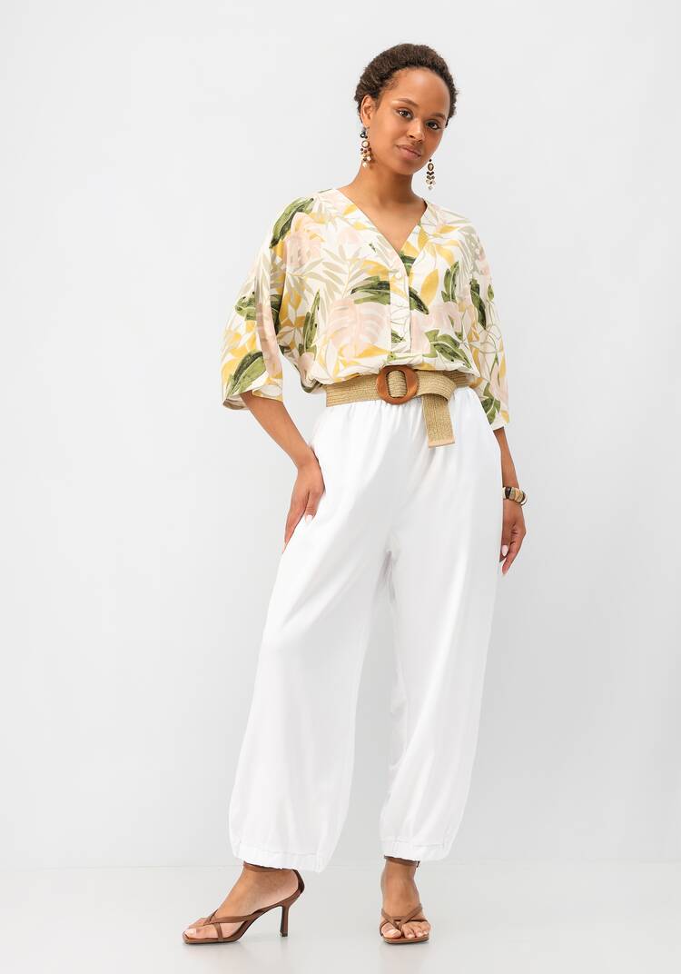 Брюки бананы на резинке с карманами шир.  750, рис. 10