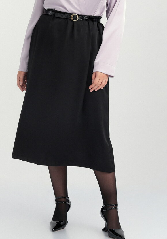 Юбка шелковая с эластичной лентой в поясе шир.  580, рис. 2