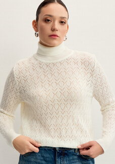 Свитер ажурный