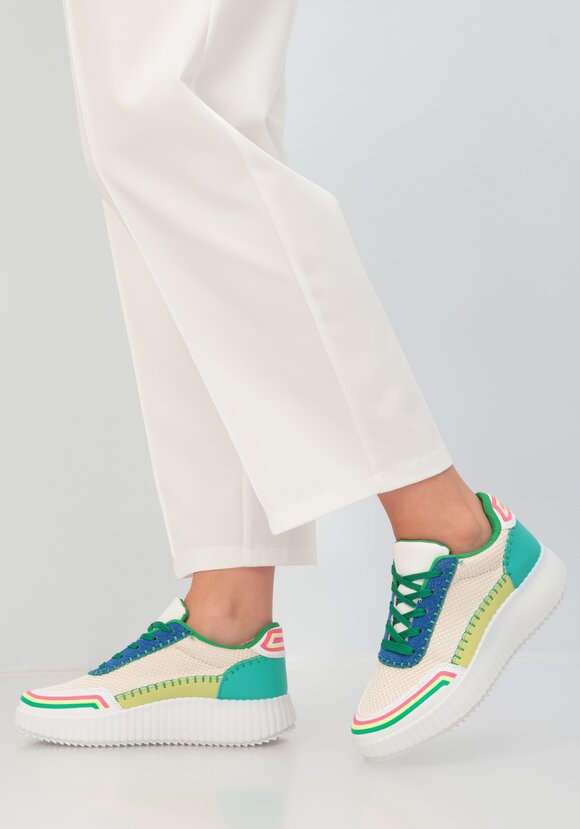 Кроссовки женские Мультиколор шир.  580, рис. 6