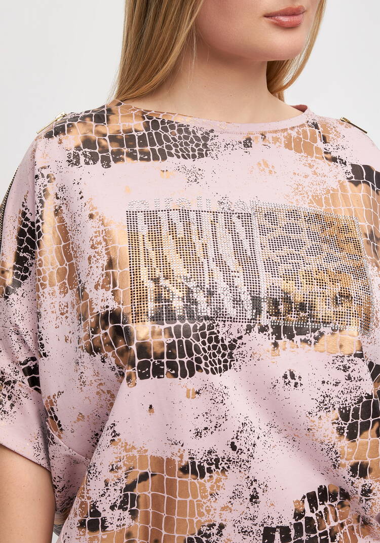 Блуза с блестящим принтом Эльвира шир.  750, рис. 12