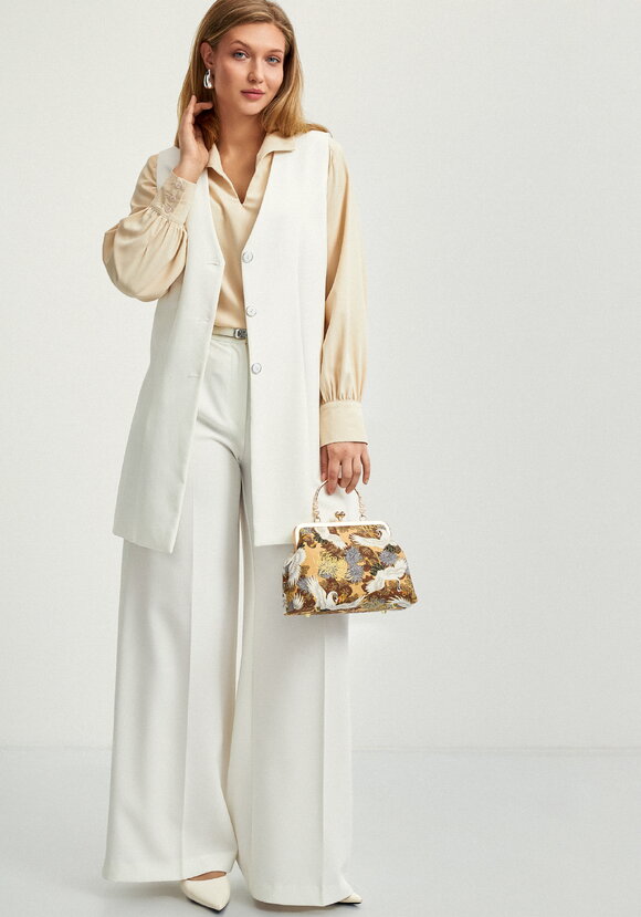 Блуза со сборкой на кокетке шир.  580, рис. 15