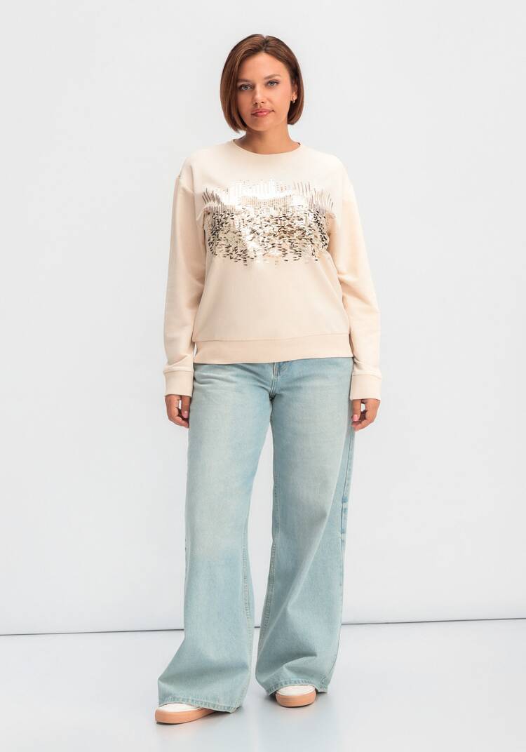 Свитшот с абстрактным рисунком из пайеток шир.  750, рис. 10