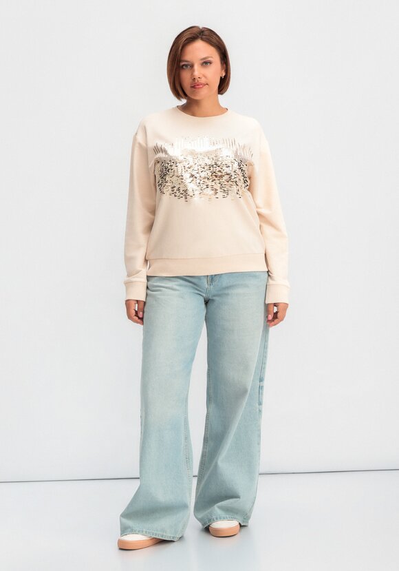 Свитшот с абстрактным рисунком из пайеток шир.  580, рис. 10