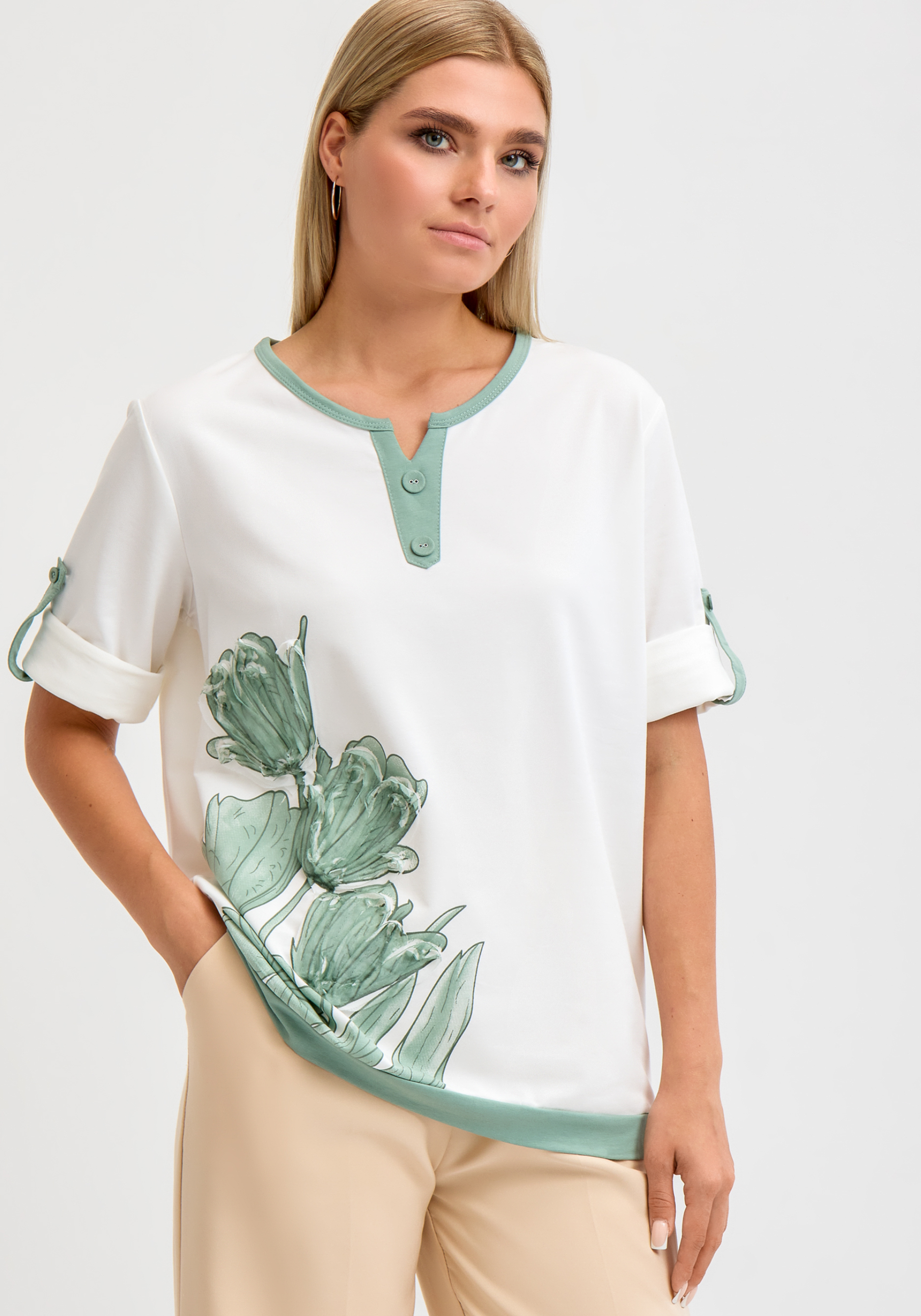 

Блуза "Залина", Зеленый