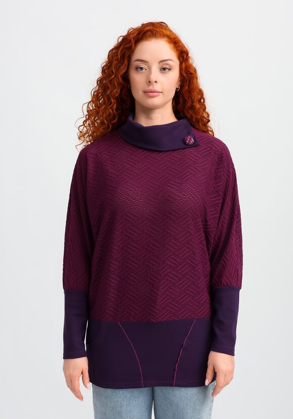 Джемпер свободного кроя с карманами шир.  580, рис. 4