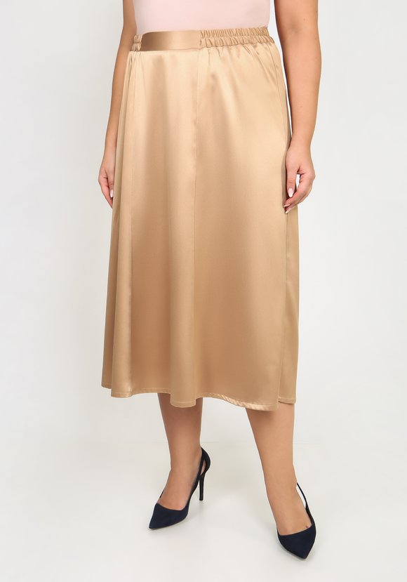 Юбка миди А-силуэта купить со скидкой в интернет-магазине Леомакс