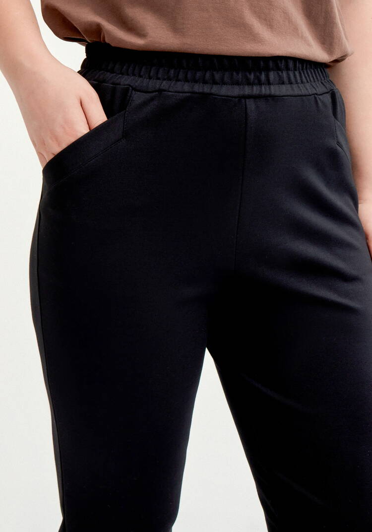 Брюки из джери с кокеткой по спинке шир.  750, рис. 5