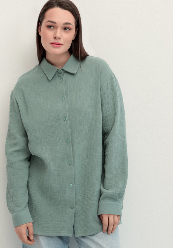 Рубашка муслиновая свободного кроя шир.  580, рис. 24