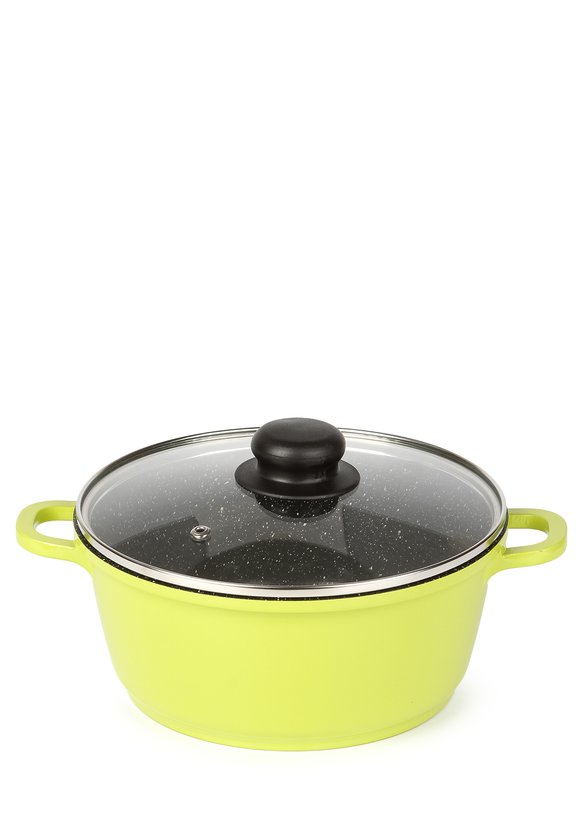 Кастрюля цветная, со стеклянной крышкой шир.  580, рис. 6