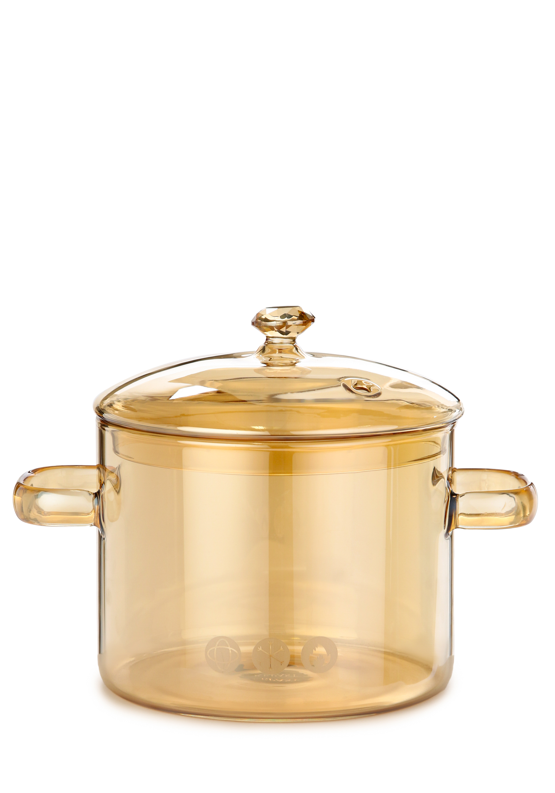 Стеклянная кастрюля с крышкой quotДаймонд quot 1499₽