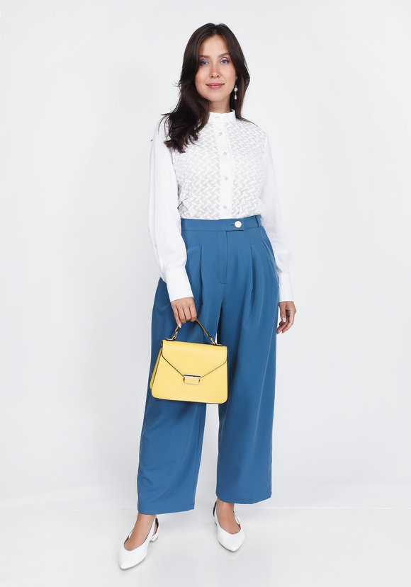 Брюки с защипами на талии шир.  580, рис. 3