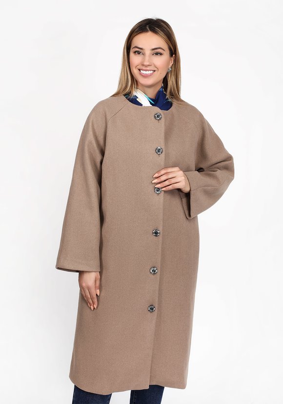 Пальто на пуговицах шир.  580, рис. 1