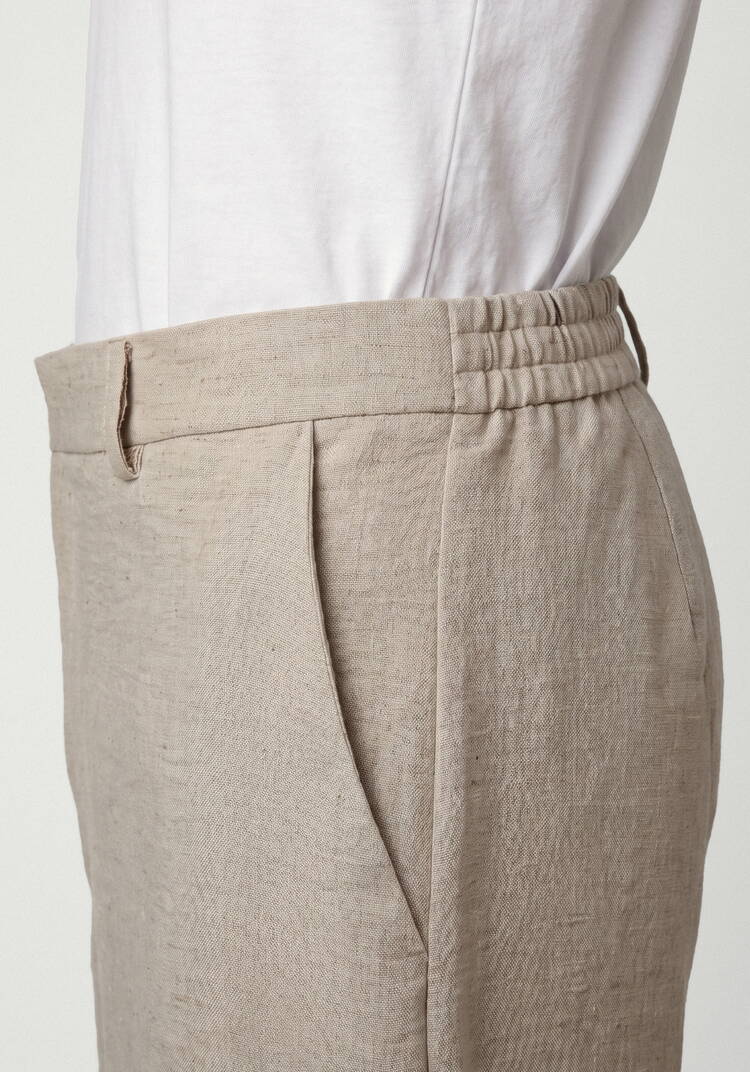 Брюки изо льна с поясом шир.  750, рис. 6