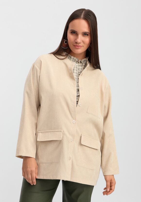 Рубашка оверсайз с воротником-стойкой шир.  580, рис. 25