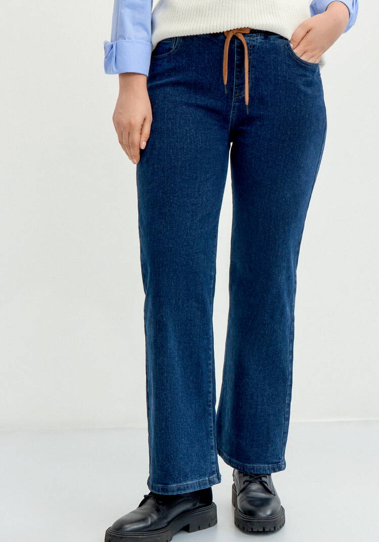 Джинсы утеплённые, широкие шир.  750, рис. 9