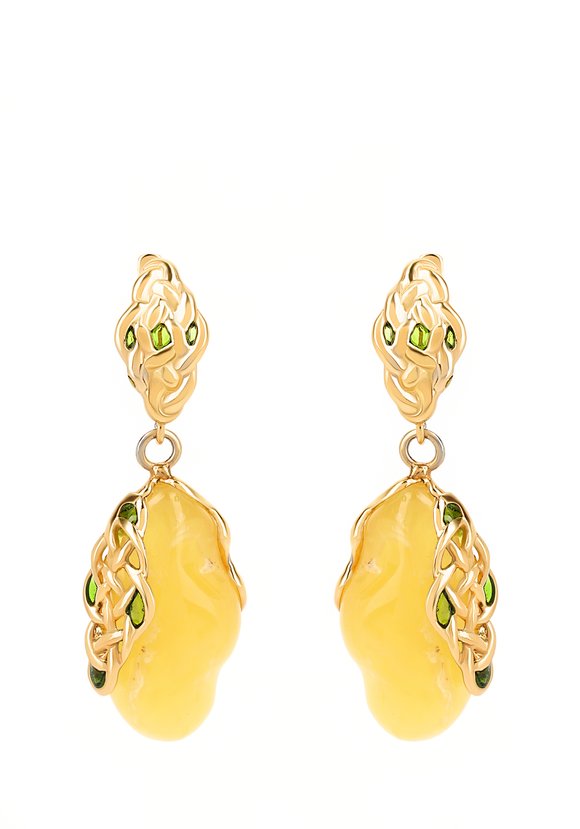 Серьги серебряные Ярина шир.  580, рис. 1