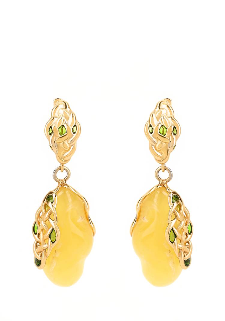 Серьги серебряные Ярина шир.  750, рис. 1
