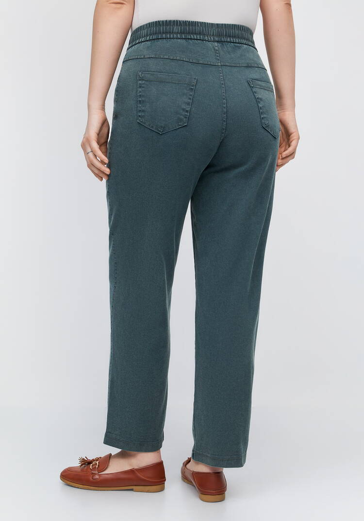 Джинсы цветные с резинкой по поясу шир.  750, рис. 13