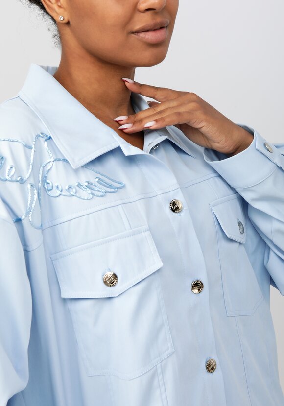 Жакет с вышивкой на кармане шир.  580, рис. 7