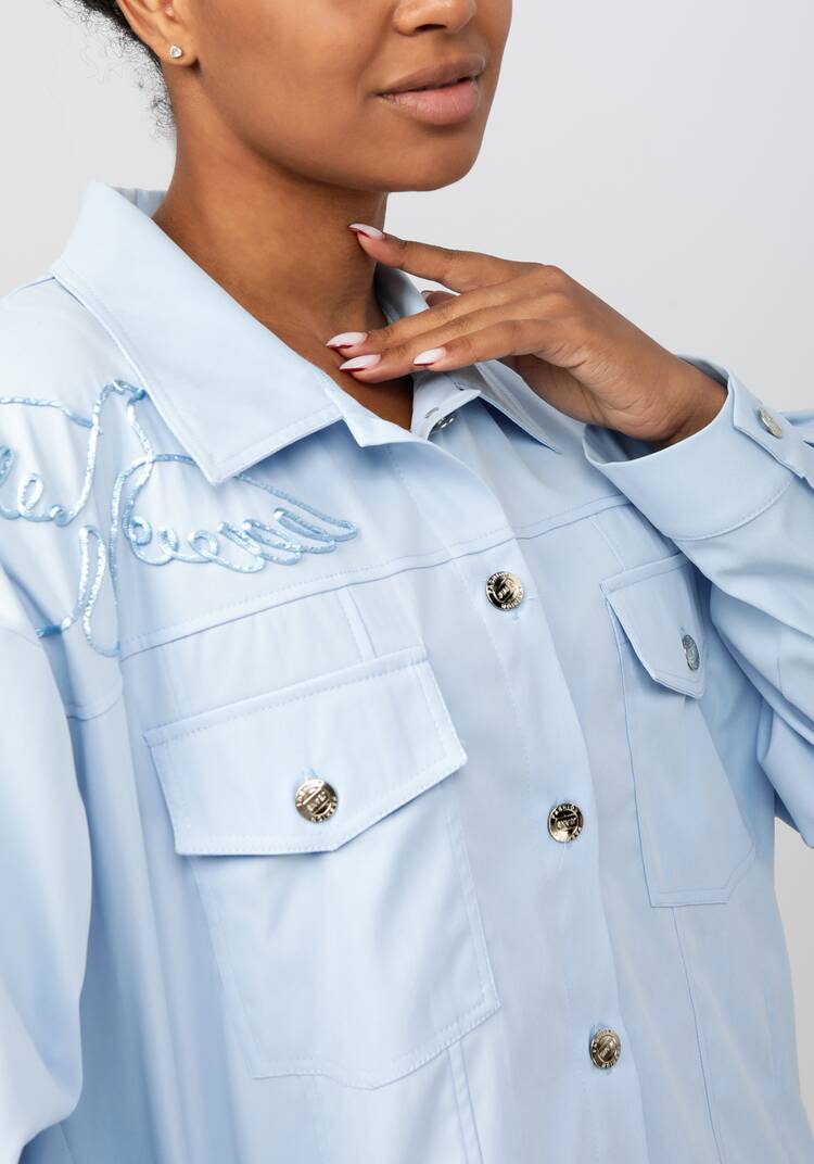 Жакет с вышивкой на кармане шир.  750, рис. 7