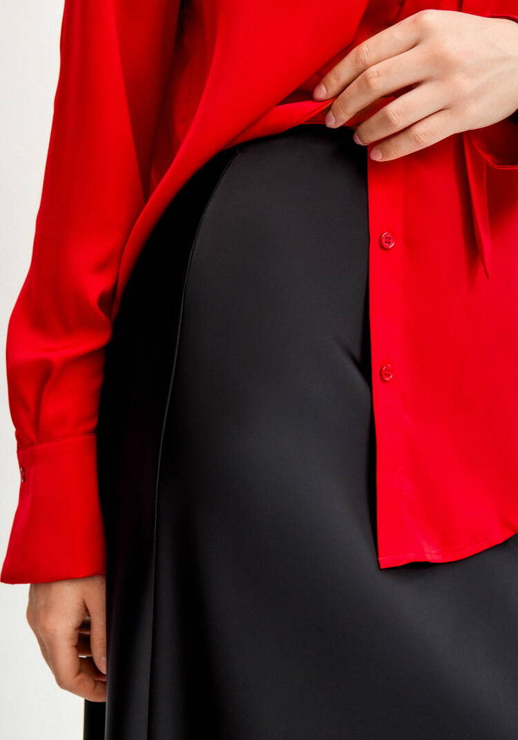 Юбка шелковая А-образного кроя шир.  750, рис. 11