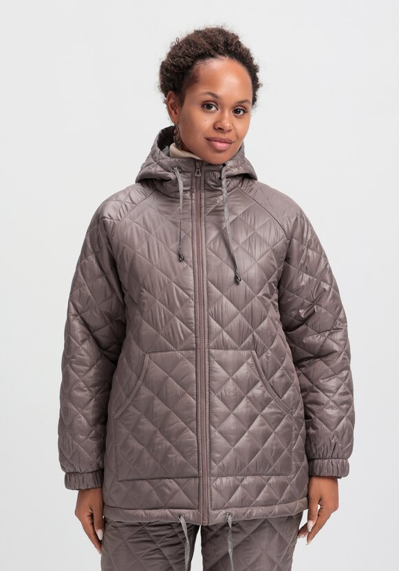 Куртка стёганая с капюшоном шир.  580, рис. 24