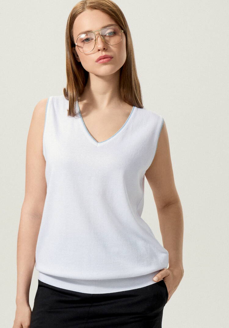 Топ с декором из метанити шир.  750, рис. 7