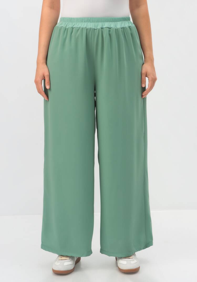 Брюки с резинкой на талии прямые шир.  750, рис. 12